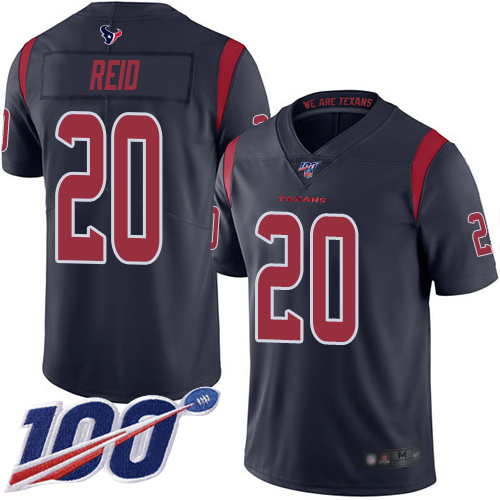 Houston Texans Limited Navy Blue Men Justin Reid Jersey NFL Football 20 100th Season Rush Vapor Untouchable